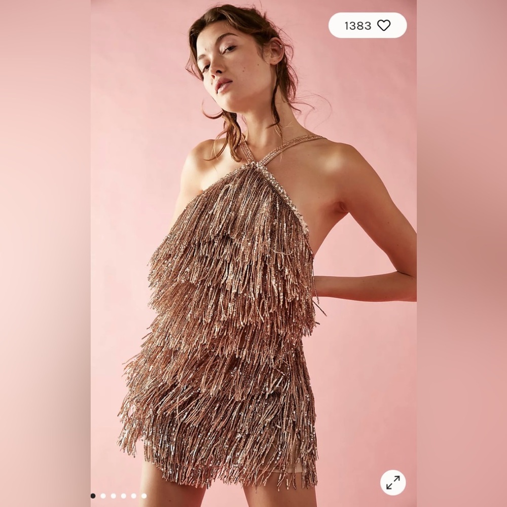 Bronx And Banco Isle Sequin Fringe Dress